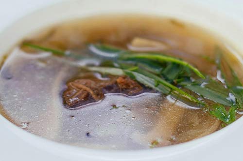 What is clear soup colonoscopy its the liquid without meat or vegetables