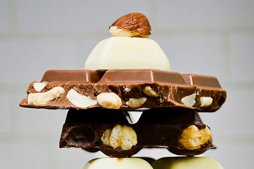 Avoid chocolate with nuts prior to your colonoscopy