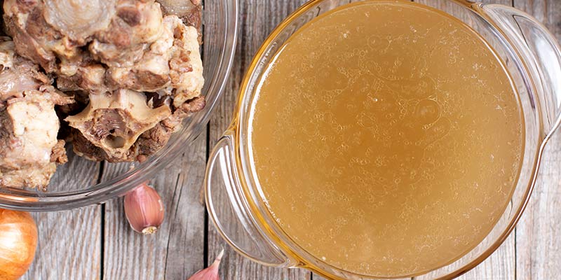 Bone broth for colonoscopy prep